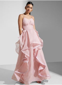 True Decadence Cami Strap Ruffle Maxi Dress  - Image 4