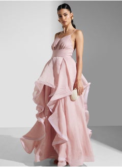 True Decadence Cami Strap Ruffle Maxi Dress  - Image 1
