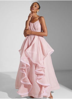 True Decadence Cami Strap Ruffle Maxi Dress  - Image 1