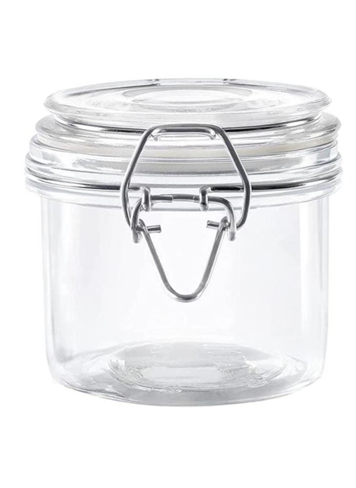 FUFU 12Pcs 7oz Glass Storage Jars with Airtight Clip Lid,Nut storage tank sealed fresh keeping tank,Glass airtight jar for Blueberry Cherry Food Sauce  - Image 3