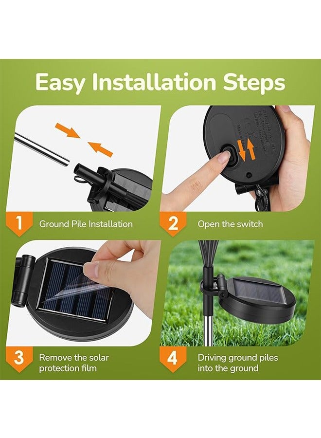 Best Deals 2 Piece Of LED Solar Firefly Decorative Lights, Adjustable Lighting Effects, Can Be Used To Decorate Queues, Gatherings, - Image 2