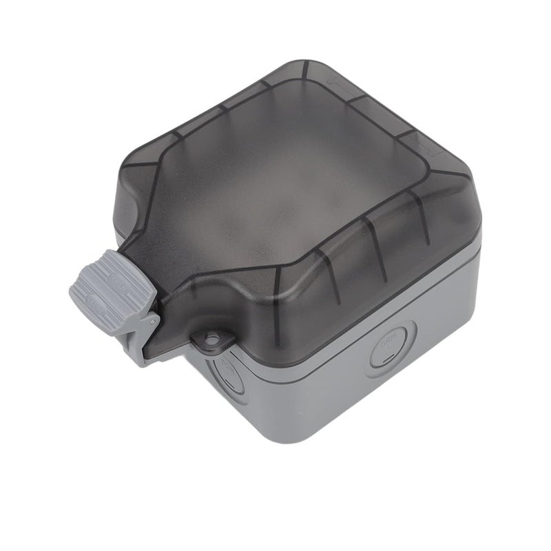 LJCM Outdoor Waterproof Socket Box, EU Waterproof Socket Box Weatherproof for Parking Lot (1 Gang Multiple 5 Pin Holes) - Image 3