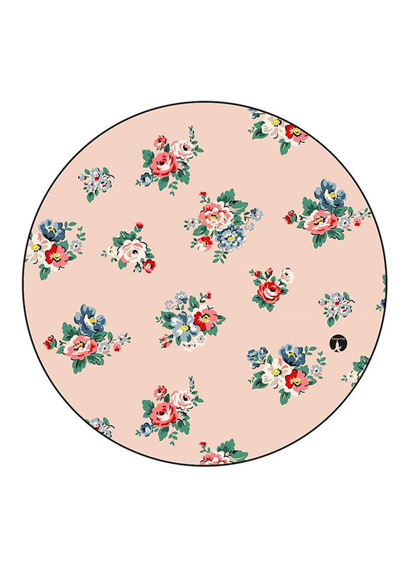 RKN Flowers Printed Fridge Magnet Round  Multicolour - Image 2