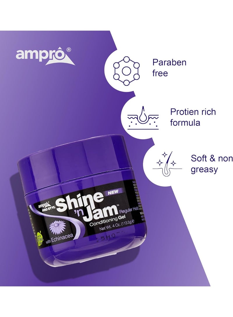 Shine 'n Jam Conditioning Gel | Regular Hold 227g - Image 2