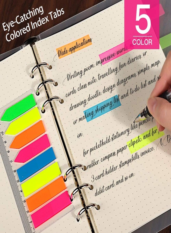 LEOBRO A5 Paper, Dotted Paper for A5 Binder, Planner Inserts, with Binder Pocket, Index Tabs, Square Rulers for Drawing, Refill for Planner Notebook Journal - Image 5