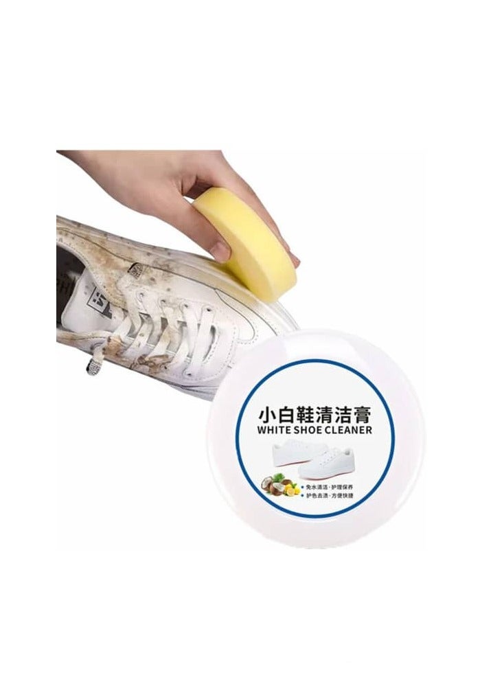 timo White Shoe Cleaner, Shoe Cleaner, Recolor and Polish Smooth Leather Shoes and Boots, White Sneaker Cleaner, White Rubber Sole Shoe Cleaner - Image 1