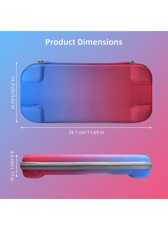 Generic JYS Suitable For Switch2 Host Storage Bag EVA Handbag Drop-resistant Waterproof Portable Storage-Product Color:Red And Blue  - Image 4