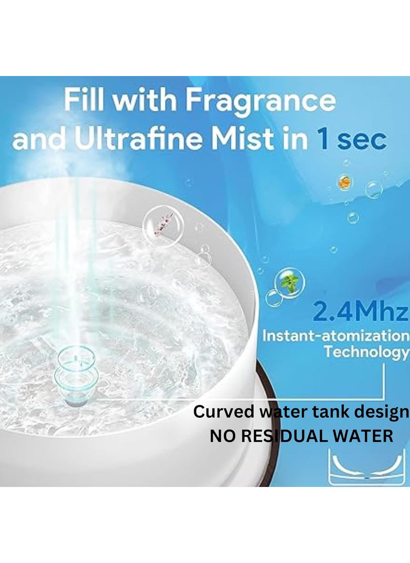Ssanvi Ssanvi 500ml Premium Essential Oil Diffuser 5 in 1 Ultrasonic Aromatherapy Fragrant Oil Humidifier Vaporizer TimerAutoOff Safety SwitchBlack  - Image 4