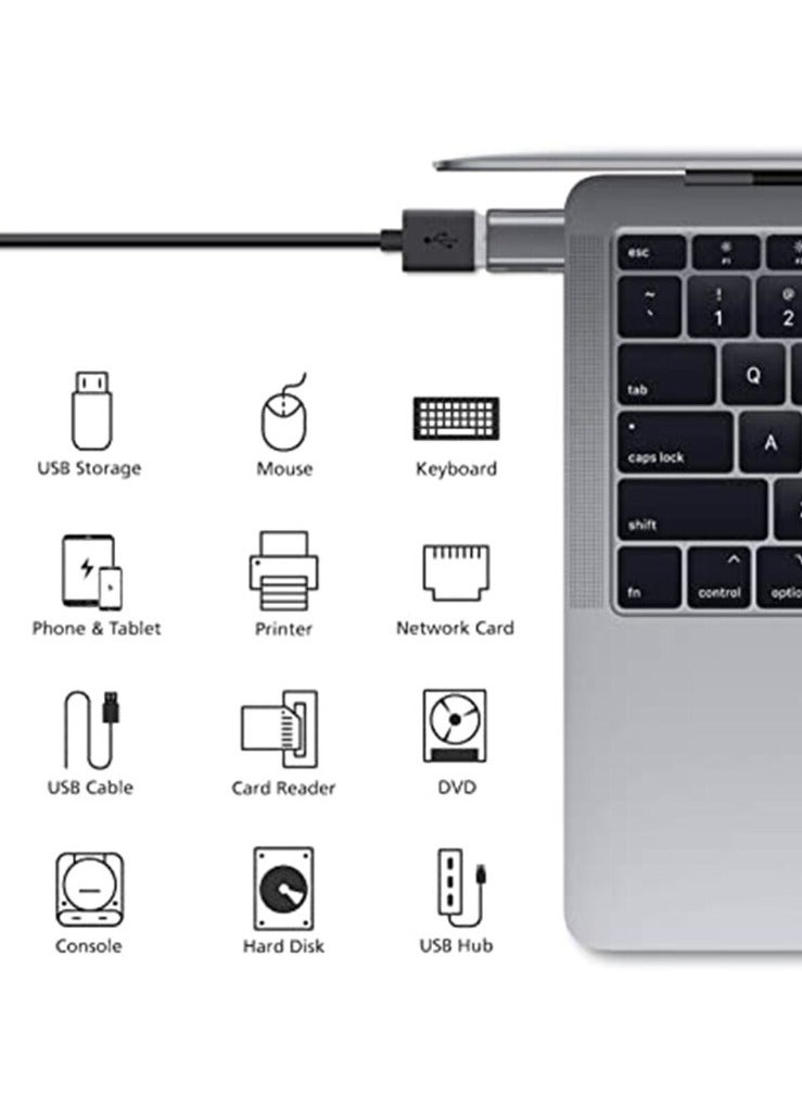 محول USB 3.1 Type C أنثى لـ MacBook Pro 2019 و MacBook Air 2020 و Pro 2020 والمزيد من الأجهزة التي تحتوي على منفذ Type-C. - Image 3