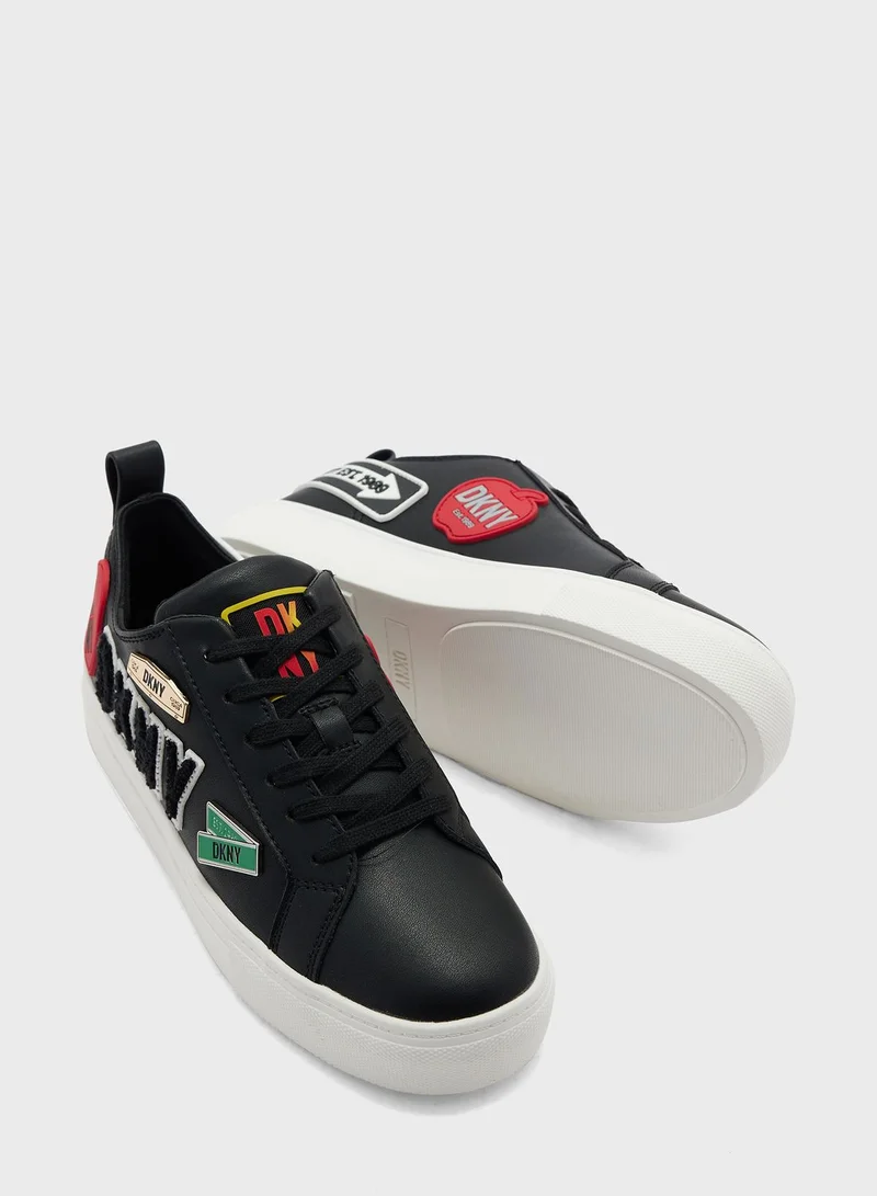 DKNY Coreen City Signs Lace Up Sneakers