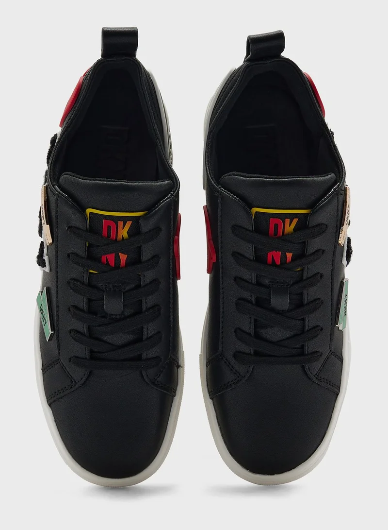 DKNY Coreen City Signs Lace Up Sneakers