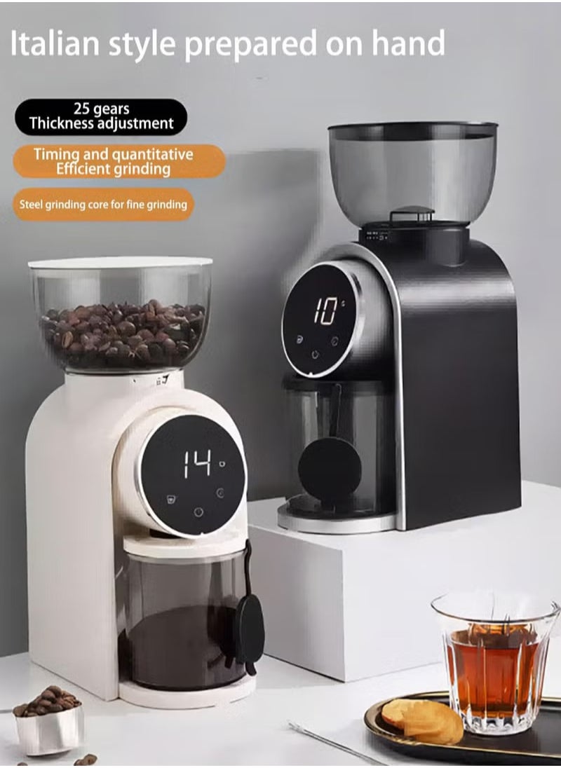 Coffee Grinder Electric Coffee Grinder Adjustable  Mill with 25 Precision Grind Settings with Time Display and Countdown Display black 150W - pzsku/ZB751ACA123511119264EZ/45/_/1722845068/ed2ab06b-d296-4525-8ddb-568b5a474197