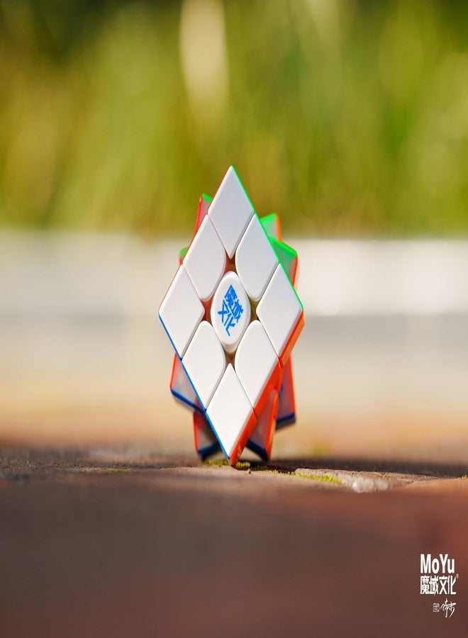 CuberSpeed مكعب كيوبرسبيد مويو سوبر وي لونغ 3x3 V2 (20 كرة مغناطيسية + ماغليف + UV) مكعب سرعة علمي 3x3 مكعب سرعة غير ملصق ومغلف بـ UV - Image 3