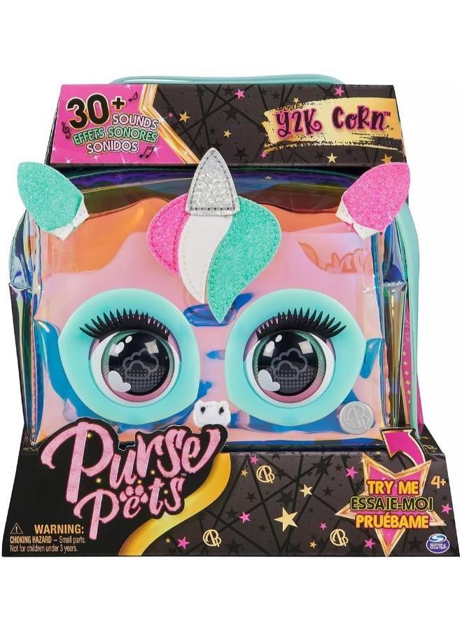 SPIN MASTER Purse Pets Micros Roarin’ Rainbow Tiger Interactive Purse – Blinking Eyes, Music & Games – Girls Fashion Toy 5Y+ - Image 1