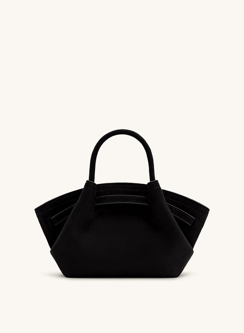 JW PEI Hana Mini Faux Suede Tote Black  - Image 4