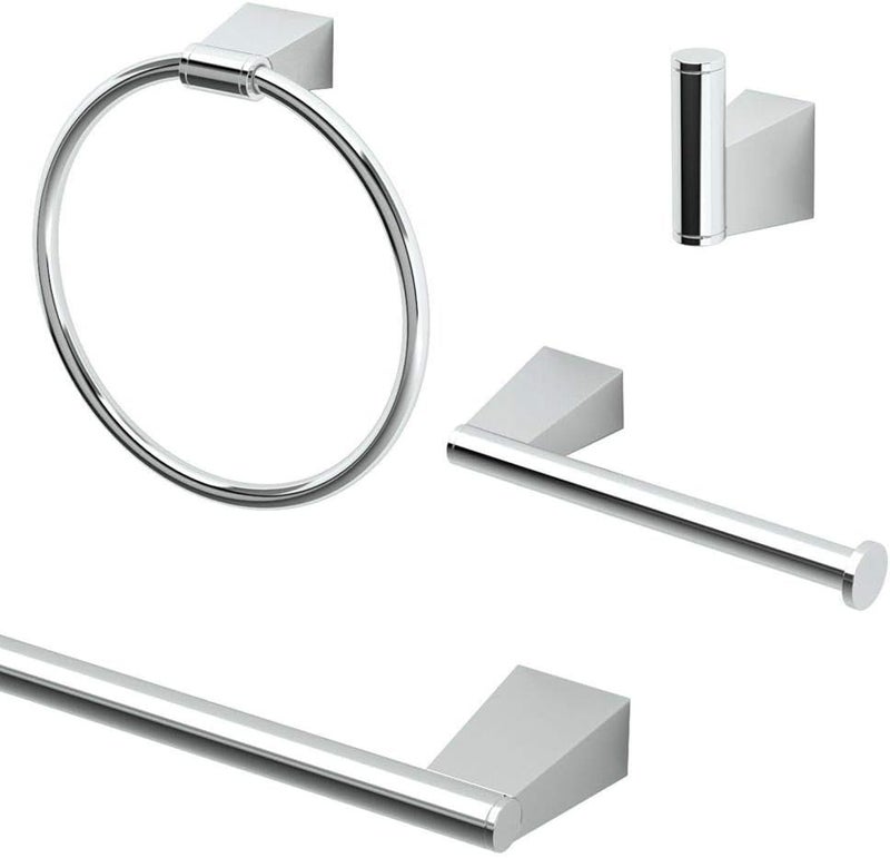 Gatco KABLE4PC Bleu 4Piece Bathroom Accessory Kit Chrome - Image 1