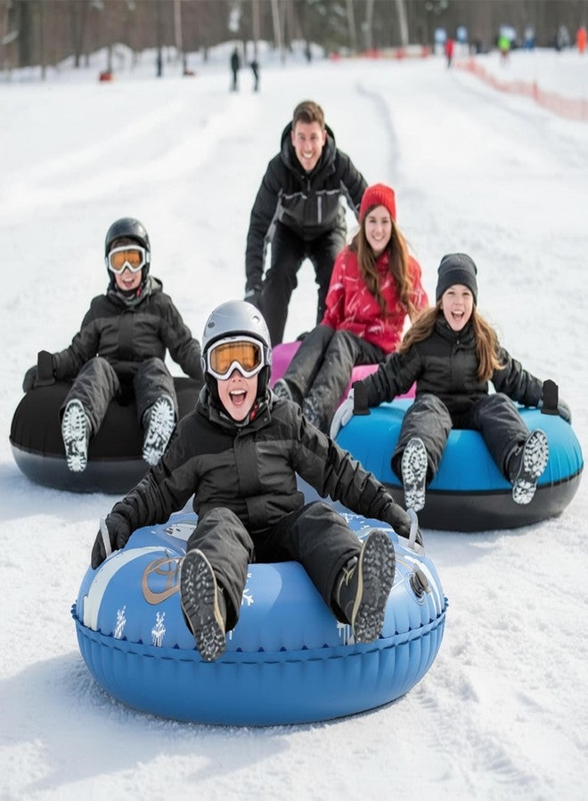 Frueydo Inflatable Snow Tube Sled with Premium Canvas Cover Heavy Duty for Kids Adults,Towable Snow Sled Thickened Bottom Winter Gift Outdoor Fun Toys for Boys Girls (Polar Bear-36) - Image 5