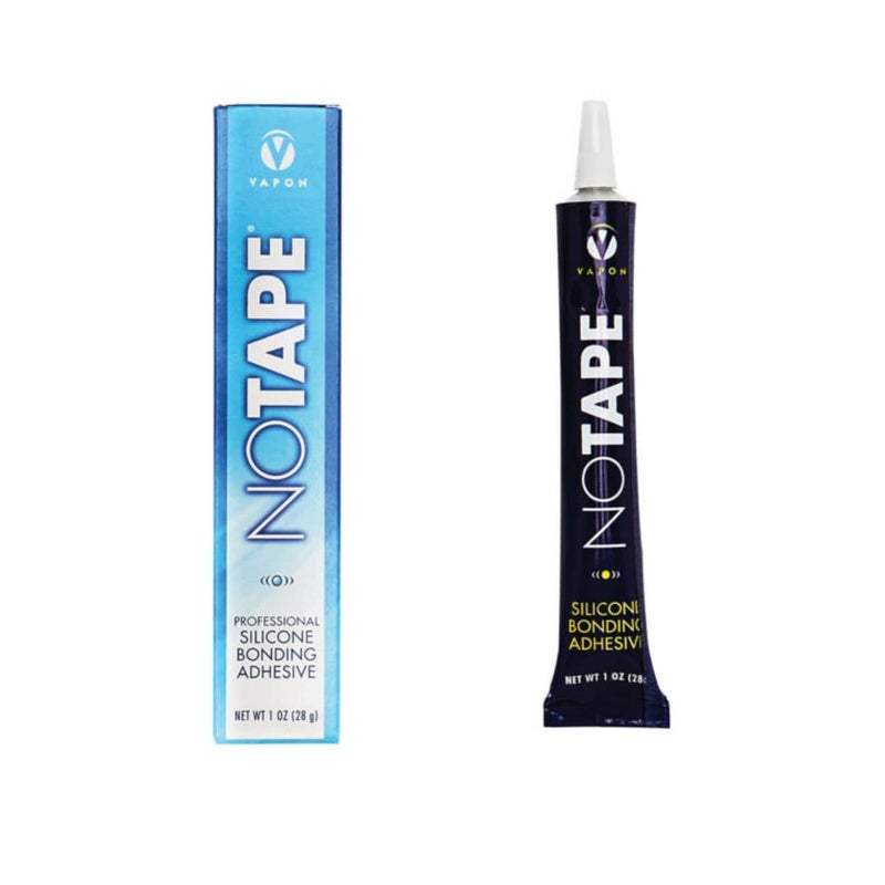Vapon No Tape Liquid Adhesive 1.0oz - Professional Silicone Bonding Adhesive for Hair Systems and Wigs - Image 1