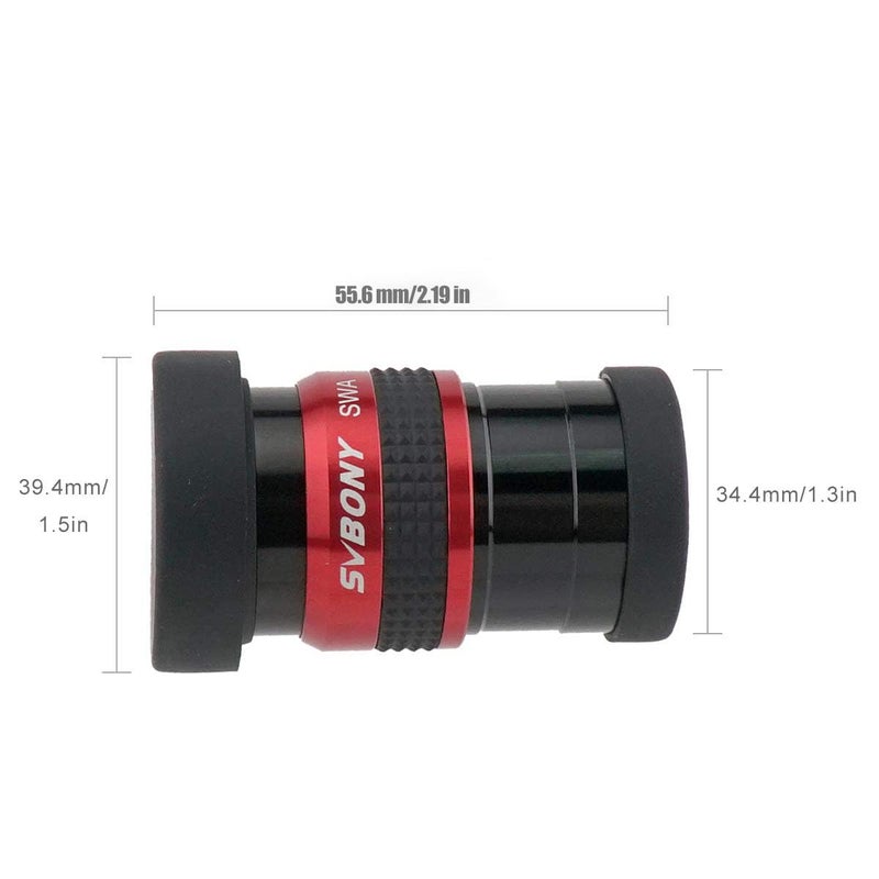 SVBONY SVBONY SV154 Telescope Eyepiece 1.25 inch SWA 70 Degree 15mm Super wide Angle Telescope Accessory with Twist Up Eyecups - Image 2