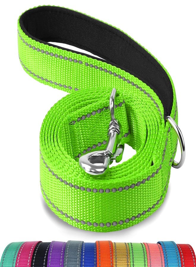 Joytale Dog Leash, 5 FT Double-Sided Reflective, Padded Handle Nylon Heavy Duty Leashes for Small Dogs Walking, Green - Image 1