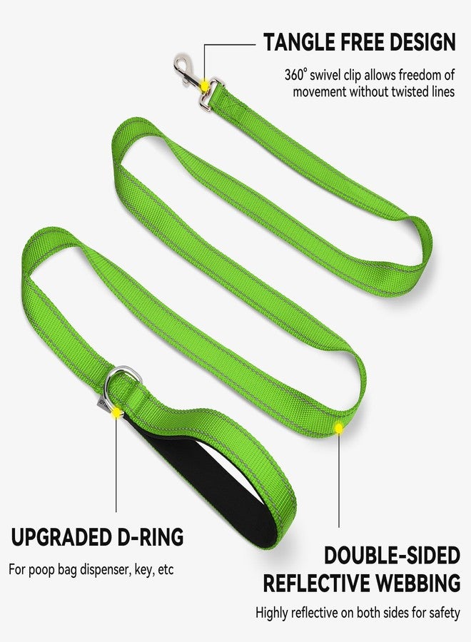 Joytale Dog Leash, 5 FT Double-Sided Reflective, Padded Handle Nylon Heavy Duty Leashes for Small Dogs Walking, Green - Image 5