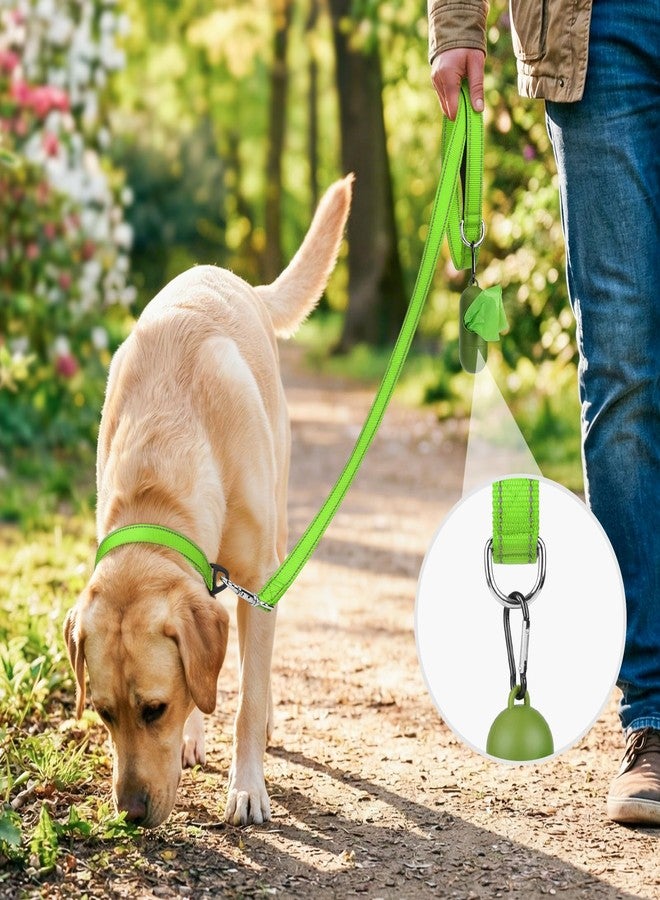 Joytale Dog Leash, 5 FT Double-Sided Reflective, Padded Handle Nylon Heavy Duty Leashes for Small Dogs Walking, Green - Image 2