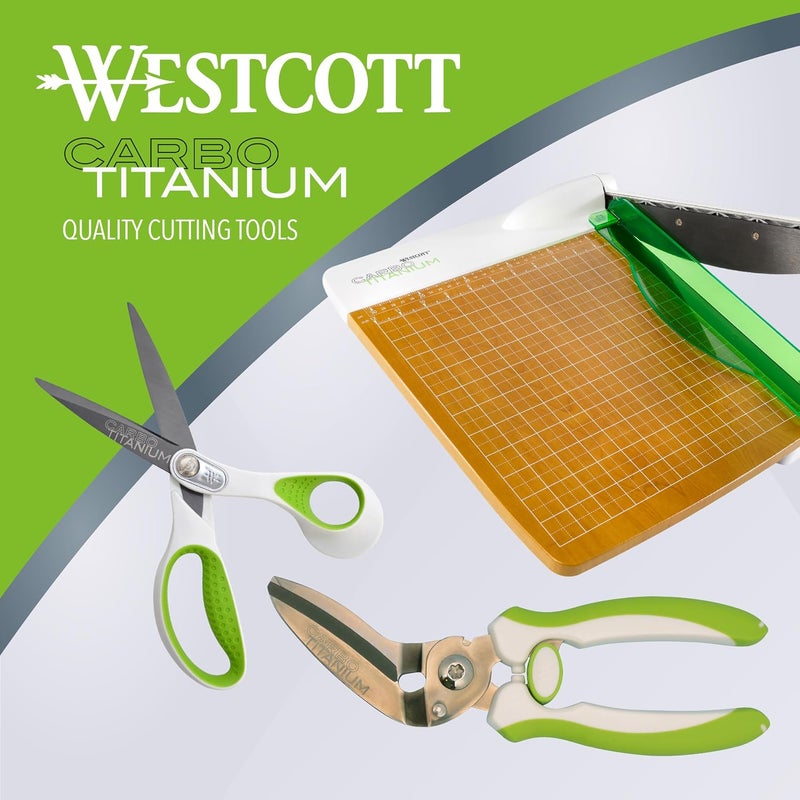 Westcott 12-Inch CarboTitanium Wood Base Guillotine Paper Cutter with 30 Sheet Capacity - Image 5
