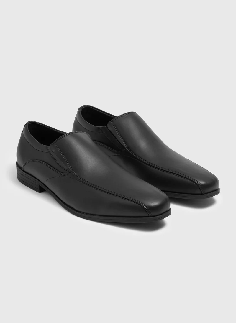ماتلان Black Tramline Slip On Shoes