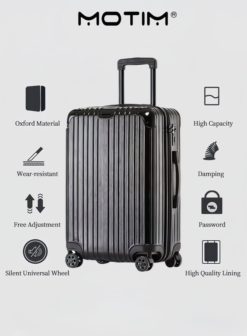 موتيم حقيبة سفر صلبة خفيفة الوزن مصنوعة من مادة ABS مع 4 عجلات دوارة هادئة - Image 2