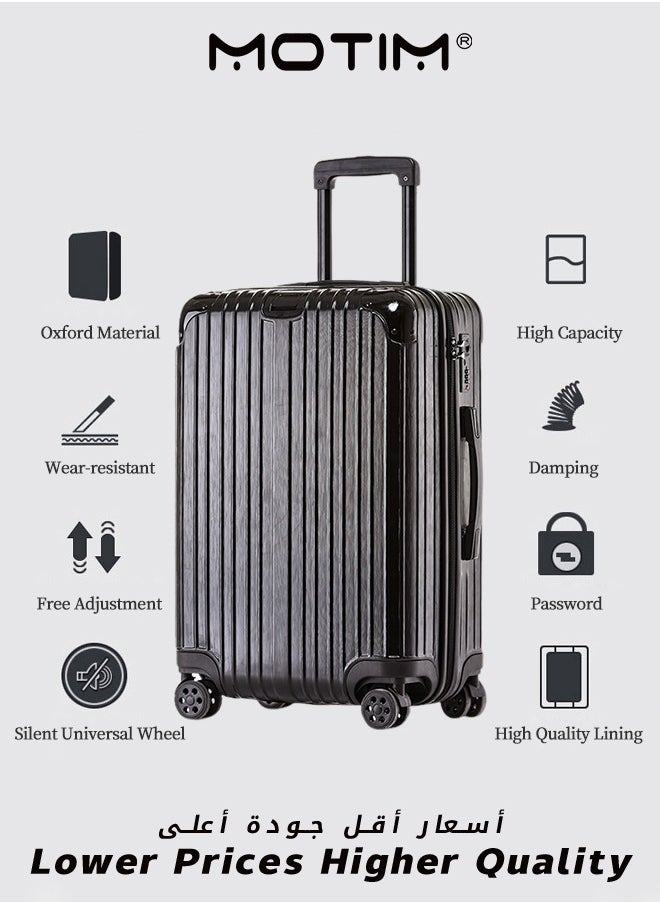 Motim - Lightweight Hard Case Luggage ABS Carry On Suitcase With 4 Quite Spinner Wheels - Image 1