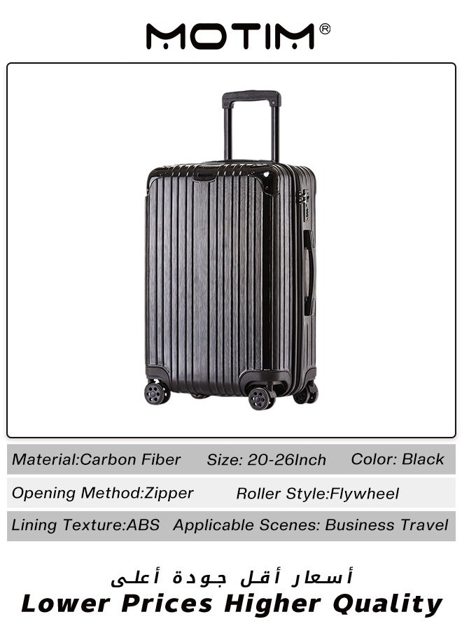 Motim - Lightweight Hard Case Luggage ABS Carry On Suitcase With 4 Quite Spinner Wheels - Image 1