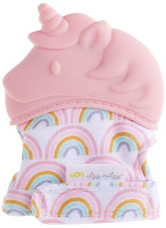 Itzy Ritzy Silicone Teething Mitt - Soothing Infant Teething Mitten with Adjustable Strap, Crinkle Sound & Textured Silicone to Soothe Sore & Swollen Gums, Blush Unicorn - pzsku/ZB75218520EB84B14CB8DZ/45/_/1686567648/f1bf8ec8-76cd-45e0-adae-c1461ddf187a