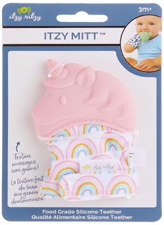 Itzy Ritzy Silicone Teething Mitt - Soothing Infant Teething Mitten with Adjustable Strap, Crinkle Sound & Textured Silicone to Soothe Sore & Swollen Gums, Blush Unicorn - pzsku/ZB75218520EB84B14CB8DZ/45/_/1686567659/a686c223-f4c6-4e15-87a1-0b2c4f0bf7a2