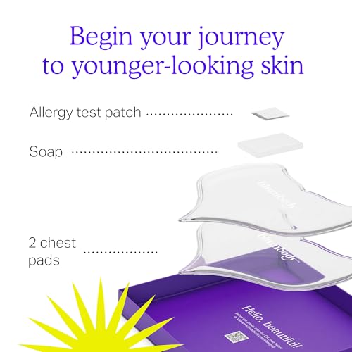 BLUMBODY Chest Wrinkle Pads – Anti-Wrinkle Silicone Patches Skin Firming, Smoothing – Reusable Overnight Chest Pads – Anti-Aging Crepe Erase Pad – Neck, Décolleté (1-Month Supply) - Image 5