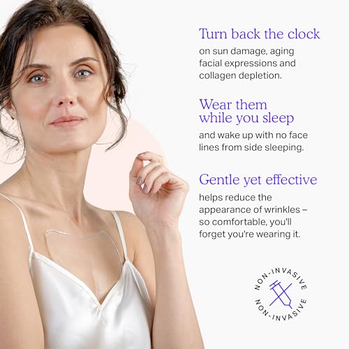 BLUMBODY Chest Wrinkle Pads – Anti-Wrinkle Silicone Patches Skin Firming, Smoothing – Reusable Overnight Chest Pads – Anti-Aging Crepe Erase Pad – Neck, Décolleté (1-Month Supply) - Image 3
