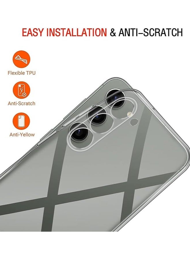 Samsung Galaxy S23 Plus Clear Case Soft Flexible Silicone TPU Shockproof Transparent Rubber Back Cover Compatible for Samsung Galaxy S23 Plus - Image 3