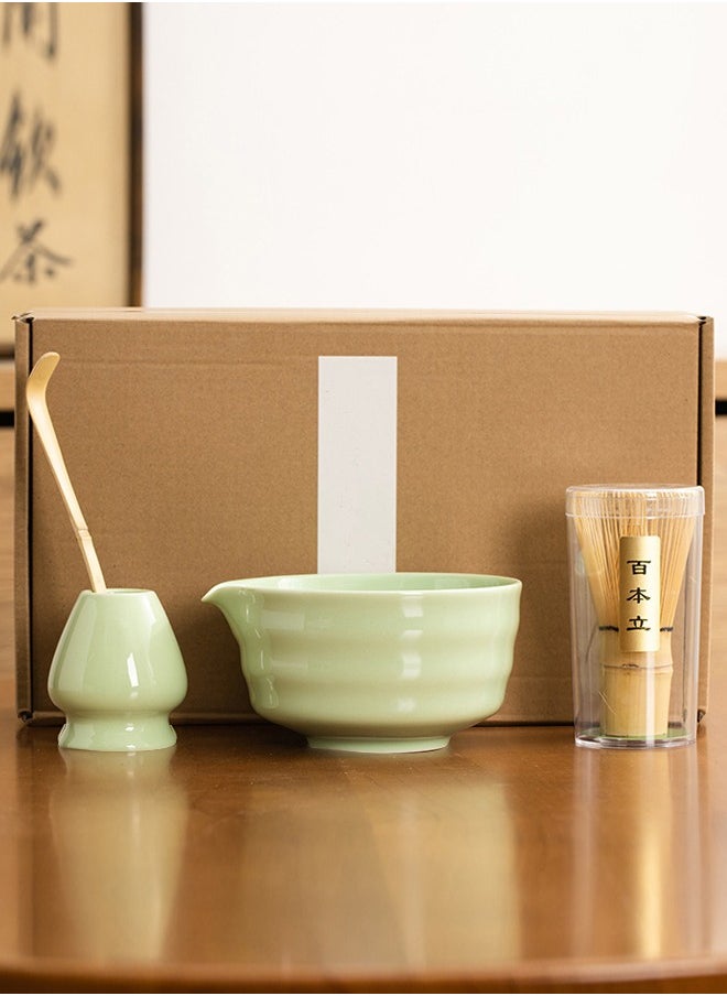Al Aoyama 4-Pcs Matcha Kit Set， Japanese Tea Making Tools  - Image 2