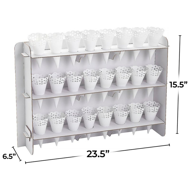 Fun Express Cone Party Treat Stand with Paper Cones - Image 2