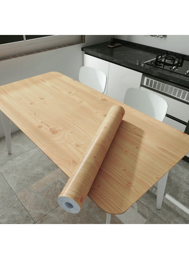 Anna 20cm x 10m Waterproof, Moisture-Proof, Oil-Proof Faux Wood Grain Self-Adhesive Wallpaper for Home Renovation  - Image 3