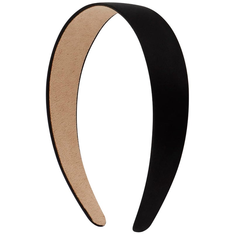 VELSCRUN Headbands for Women Girls 13 Inch Satin Black Headband Wide Head Bands for Womens Hair Women Fashion Hair Bands Cosplay Halloween Costumes Hair Accessories Gifts for Mothers Sisters - Image 2