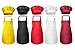Tamicy 10 Pieces Kids Chef Hat and Apron Set Child Kitchen Bib Aprons with Pockets Girls Boys Chef Hats for Cooking Baking Gardening Painting Wear BlackWhiteWine RedYellowRed - Image 3