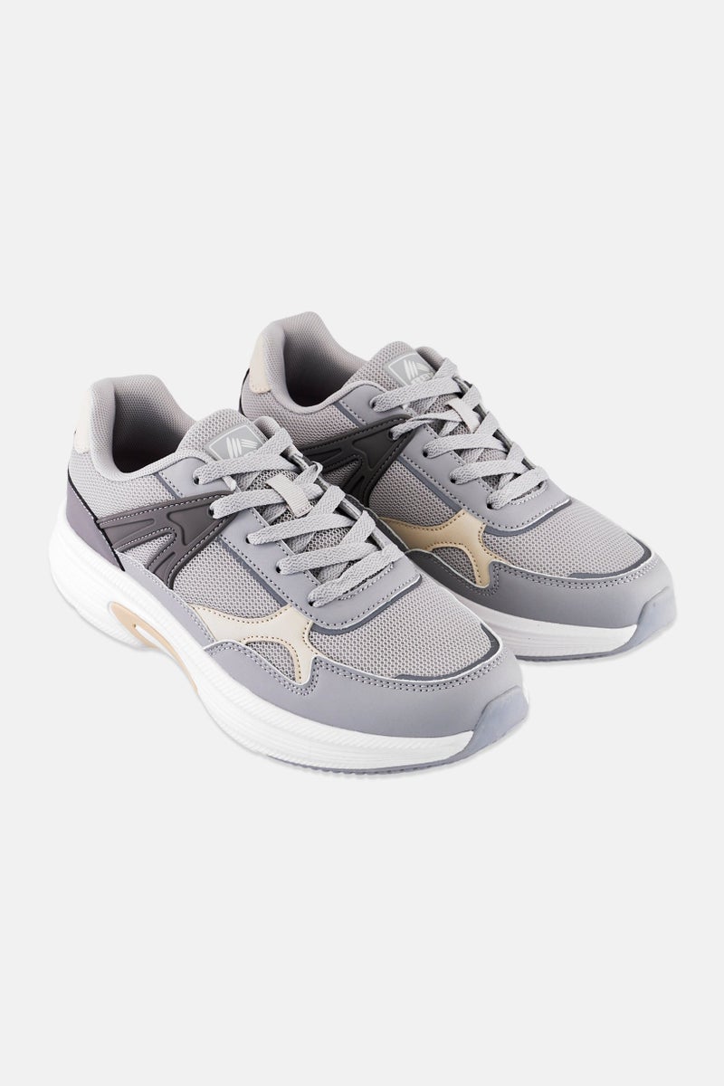 RBX Women Lace Up Outdoor Shoes, Grey  - Image 1