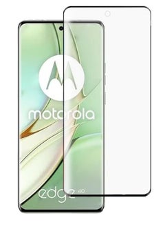 CaseNeo Motorola Edge 40 Screen Protector, Glass Tempered Bubble Free, Anti-Scratch, Anti-Fingerprint, 9H Hardness 3D Curved Edge Screen Protection  for Moto Edge 40 Accessories  - Image 1
