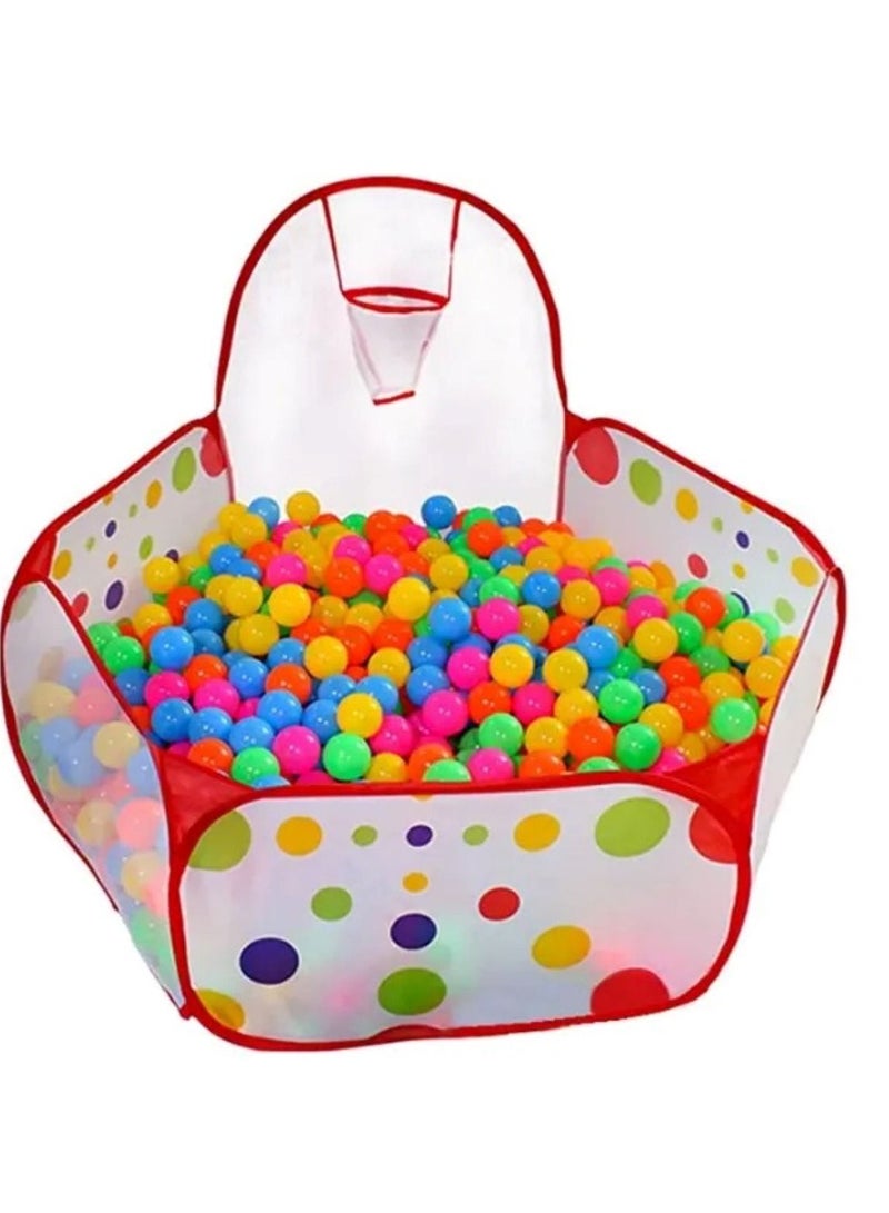 Kids Toys Ball Pit Play Tent With Basketball Hoop For Kids Toddlers Outdoor Indoor Play With Ball - Image 1