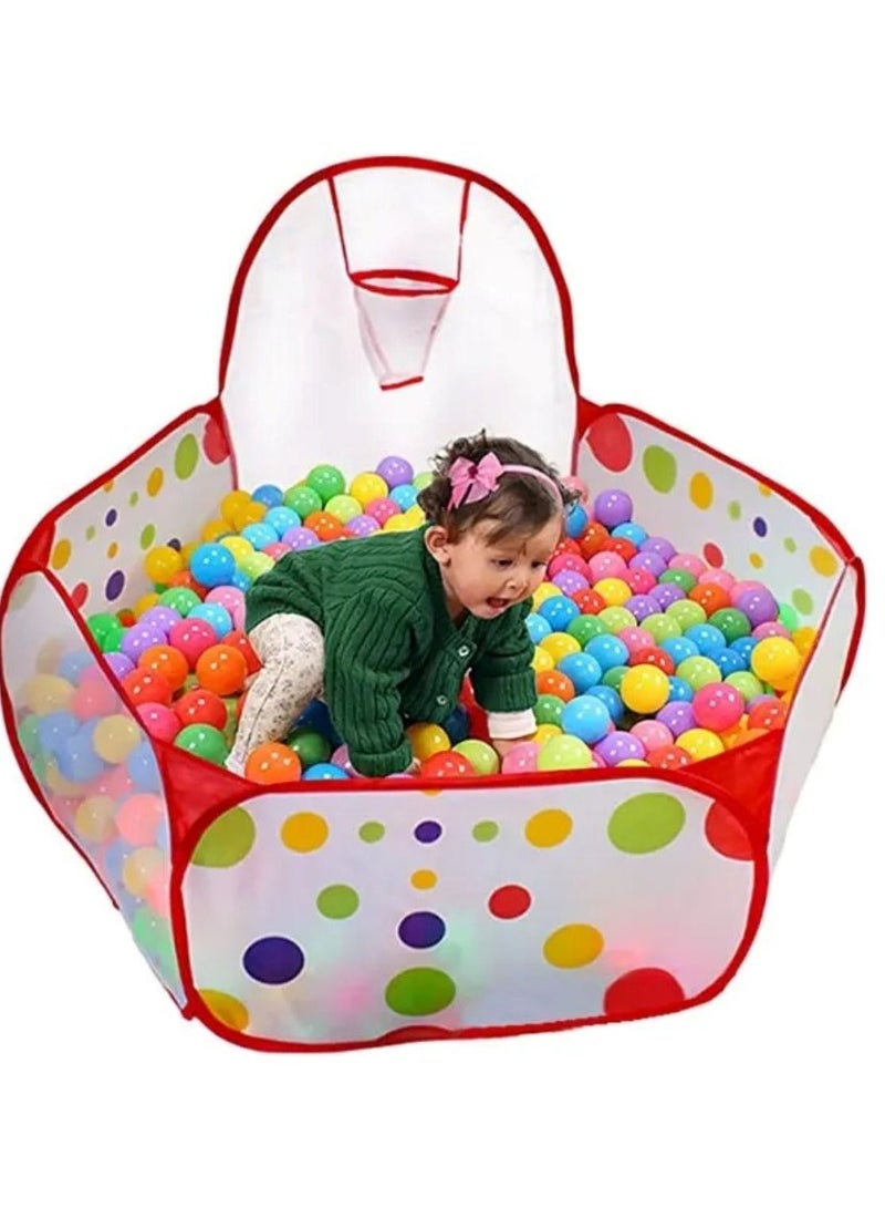 Kids Toys Ball Pit Play Tent With Basketball Hoop For Kids Toddlers Outdoor Indoor Play With Ball - Image 2