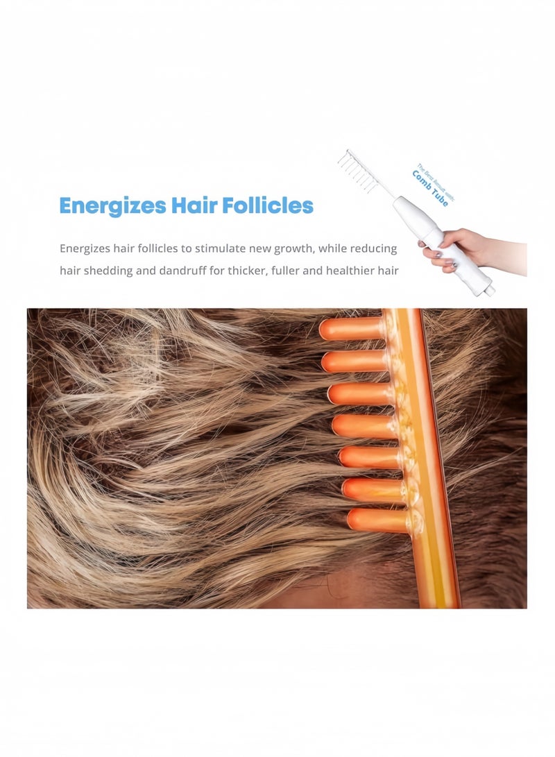 عصا الوجه عالية التردد - أداة محمولة لعلاج البشرة مع أقطاب نيون وأرجون - تساعد على دعم مظهر البشرة وفروة الرأس بشكل أكثر نقاء للوجه والشعر والعناية بمظهر حب الشباب المؤقت - Image 5