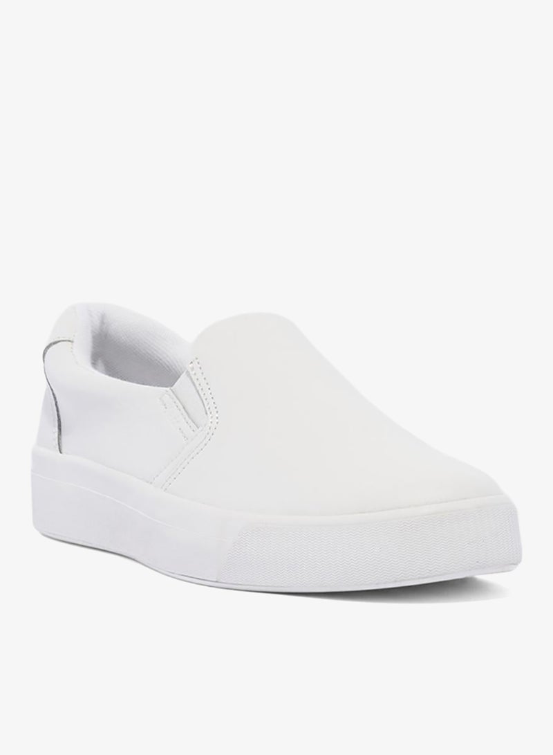 Keds Women's Pursuit Leather Slip On  Casual Sneaker White - Image 3