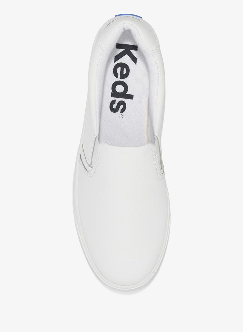 Keds Women's Pursuit Leather Slip On  Casual Sneaker White - Image 5