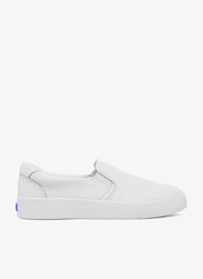 Keds Women's Pursuit Leather Slip On  Casual Sneaker White - Image 1