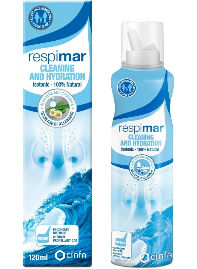 Cinfa Respimar Cleaning and Hydration Nasal Spray 120 ml - Image 3